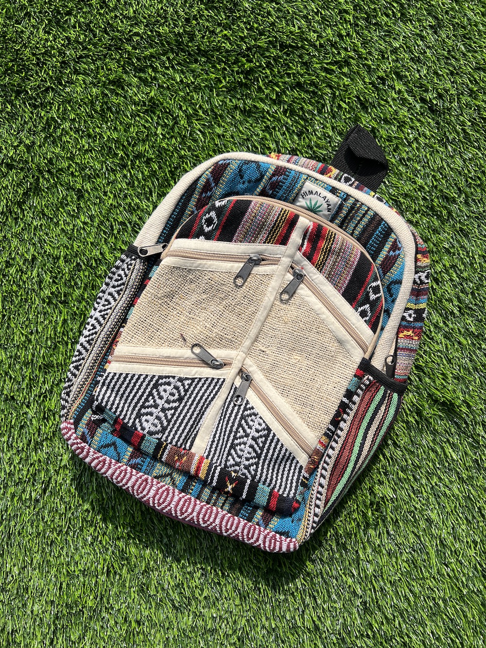 himalayan hemp mini backpack backpack, Small Double Stitched with the highest quality Himalaya Hemp and double zipper with fully adjustable shoulder straps one size fits all Pure Hemp Mini Backpack -